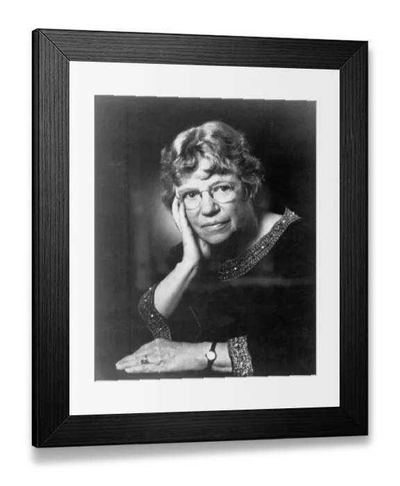 Framed Print : American Anthropologist Margaret Mead Touching Cheek Framed Print : American Anthropologist Margaret Mead Touching Cheek