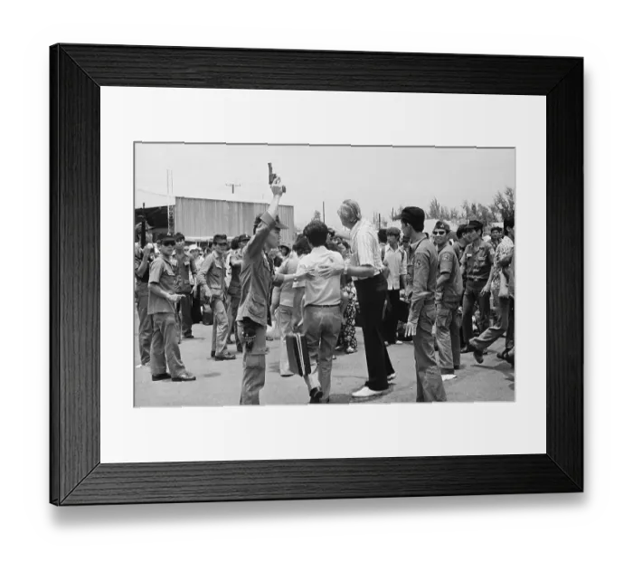 Framed Print : South Vietnamese Soldier Holding Gun Framed Print : South Vietnamese Soldier Holding Gun