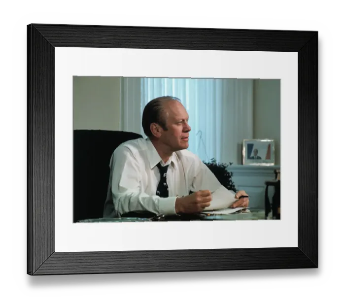Framed Print : Side View Of President Gerald Ford Framed Print : Side View Of President Gerald Ford