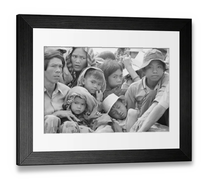 Framed Print : Closeup View of Faces of Refugees Framed Print : Closeup View of Faces of Refugees