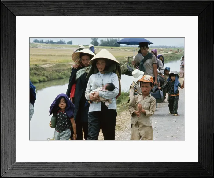 Framed Print : Refugees In Vietnam