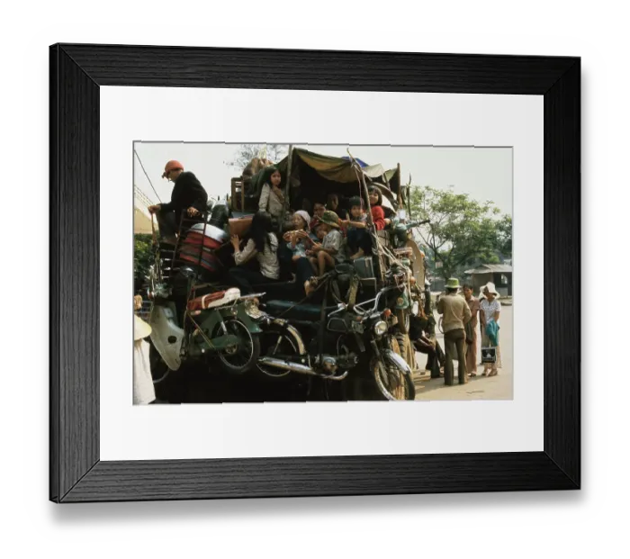 Framed Print : Refugees In Vietnam Framed Print : Refugees In Vietnam