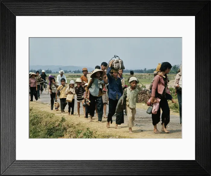 Framed Print : Refugees In Vietnam Framed Print : Refugees In Vietnam