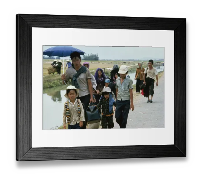 Framed Print : Refugees In Vietnam