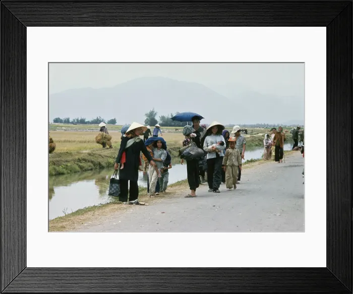 Framed Print : Refugees In Vietnam Framed Print : Refugees In Vietnam