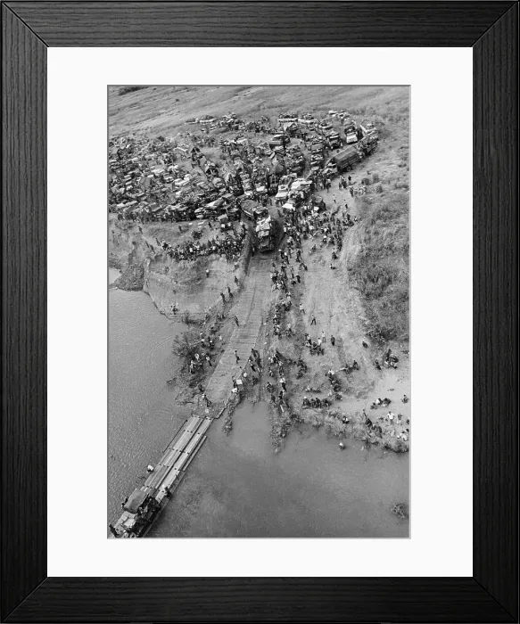 Framed Print : Convoy Crossing the Song Ba River Framed Print : Convoy Crossing the Song Ba River