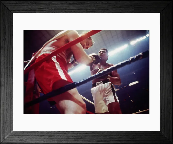 Framed Print : Muhammad Ali and Chuck Wepner During Bout Framed Print : Muhammad Ali and Chuck Wepner During Bout