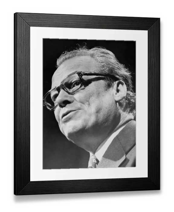 Framed Print : Portrait of Willy Brandt