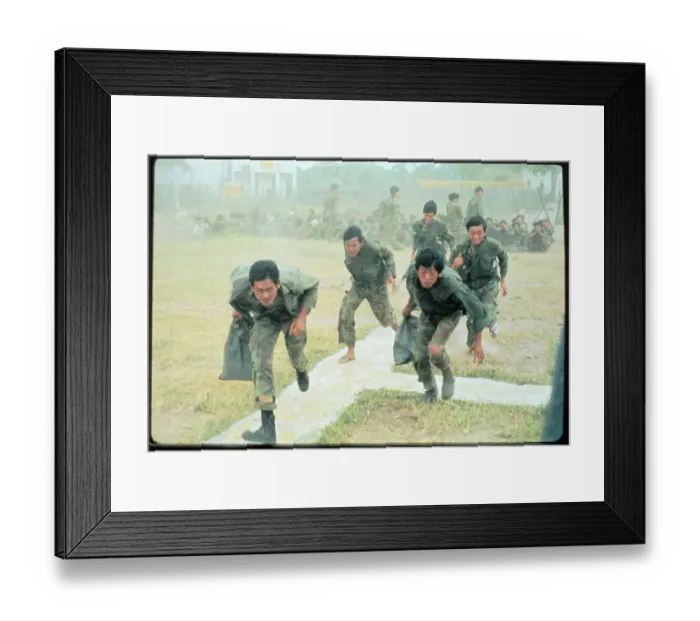 Framed Print : South Vietnamese Troops Running from Communists Framed Print : South Vietnamese Troops Running from Communists