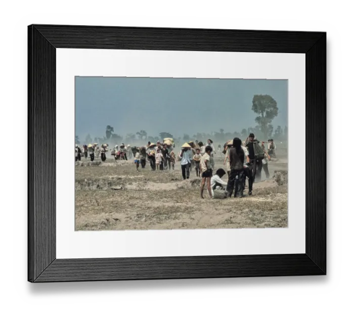 Framed Print : Refugees In South Vietnam