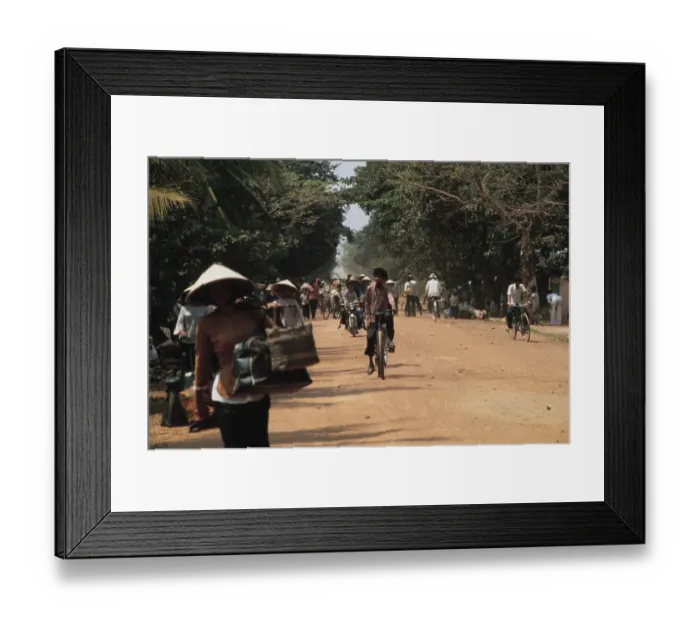 Framed Print : Refugees In South Vietnam Framed Print : Refugees In South Vietnam