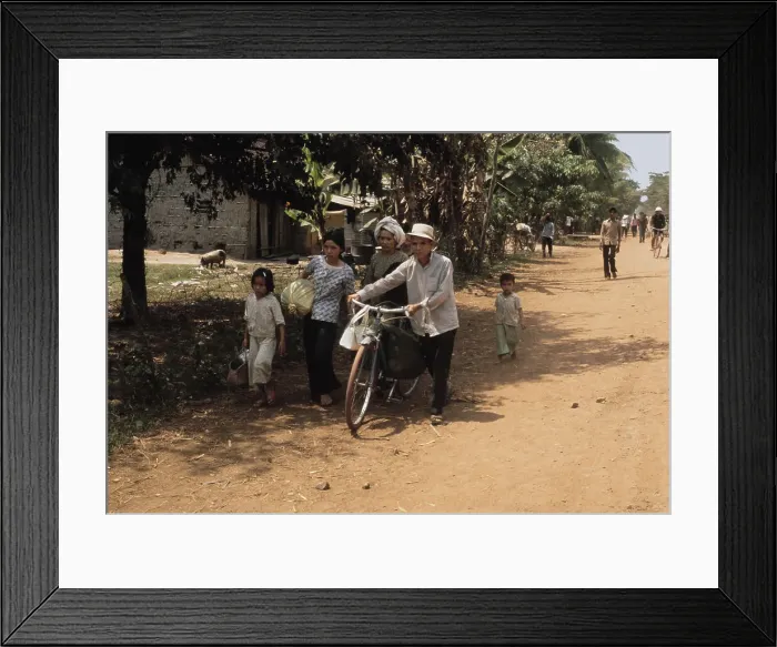 Framed Print : Refugees In South Vietnam Framed Print : Refugees In South Vietnam
