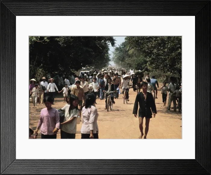 Framed Print : Refugees In South Vietnam Framed Print : Refugees In South Vietnam