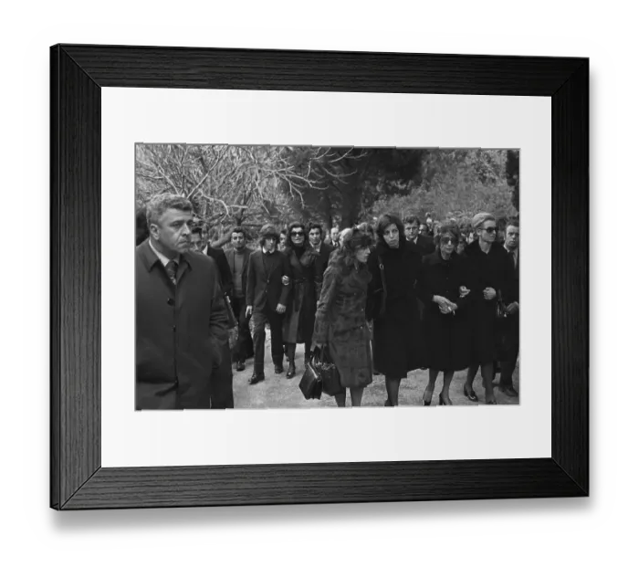 Framed Print : Mourners Walking to a Funeral Framed Print : Mourners Walking to a Funeral