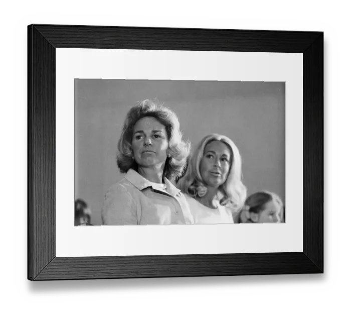 Framed Print : Ethel Kennedy and Joan Kennedy Framed Print : Ethel Kennedy and Joan Kennedy