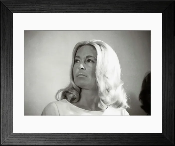 Framed Print : Joan Virginia Kennedy in Serious Gaze at Robert F. Kennedy Dedication Framed Print : Joan Virginia Kennedy in Serious Gaze at Robert F. Kennedy Dedication