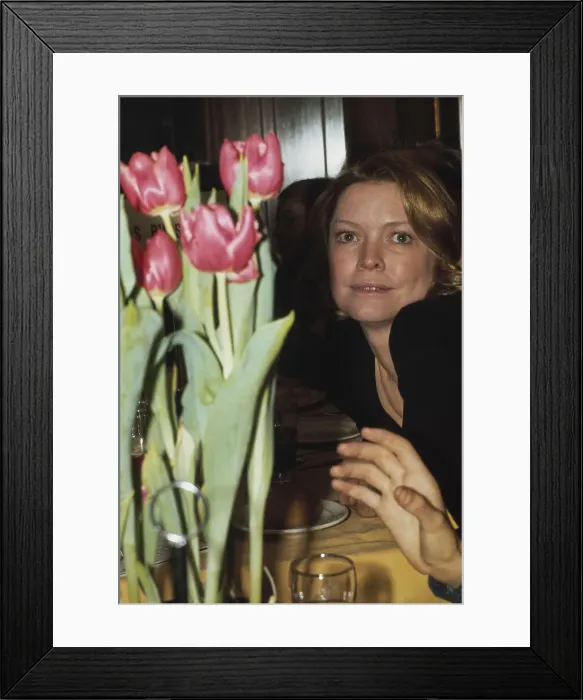 Framed Print : Ellen Burstyn With Tulips