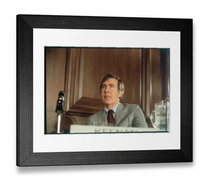 Framed Print : Morris Udall at a Press Conference Framed Print : Morris Udall at a Press Conference