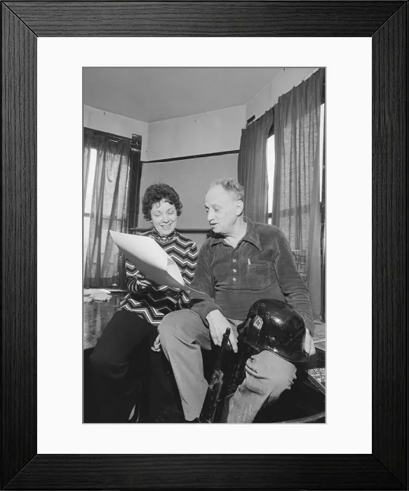 Framed Print : Nelson Algren Reading a Catalogue Framed Print : Nelson Algren Reading a Catalogue