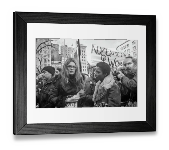 Framed Print : Women's Activists and Marchers Going Through Manhattan Framed Print : Women's Activists and Marchers Going Through Manhattan