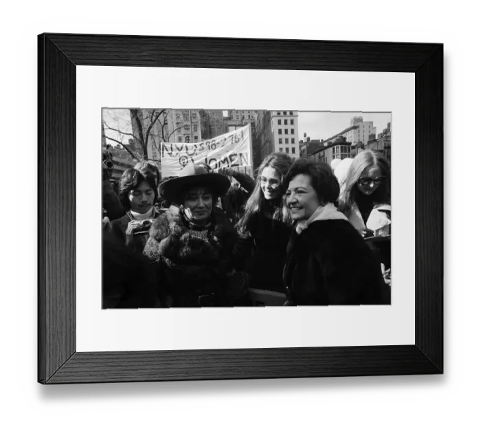 Framed Print : Women's Activists and Marchers Going Through Manhattan Framed Print : Women's Activists and Marchers Going Through Manhattan