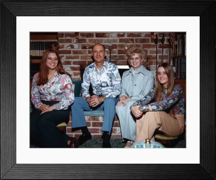 Framed Print : Astronaut Thomas Stafford and Family Framed Print : Astronaut Thomas Stafford and Family