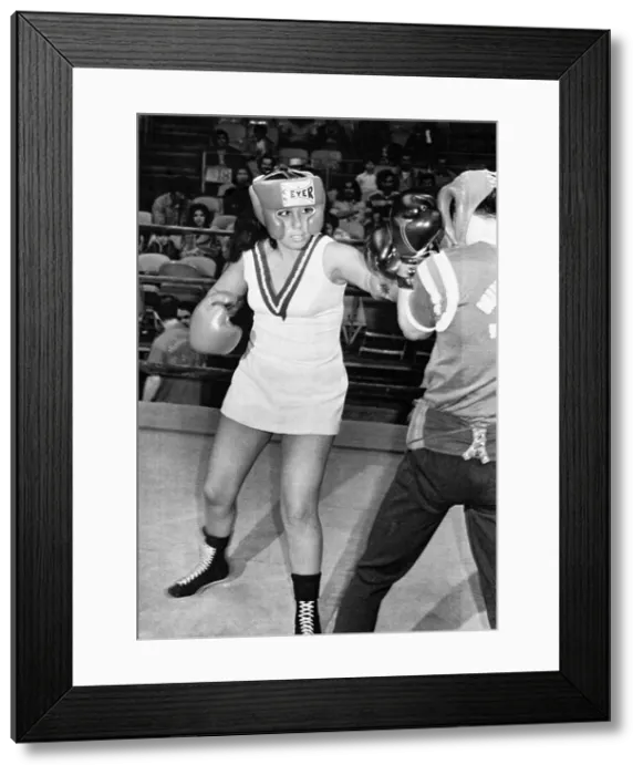 Framed Print : Women Fighting to be in the Boxing Ring Framed Print : Women Fighting to be in the Boxing Ring
