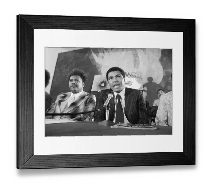 Framed Print : Muhammad Ali and Don King