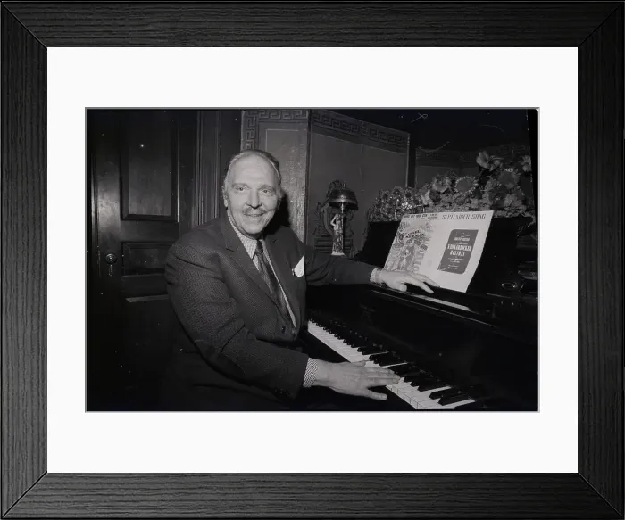Framed Print : Director Josh Logan Sits At The Piano Framed Print : Director Josh Logan Sits At The Piano