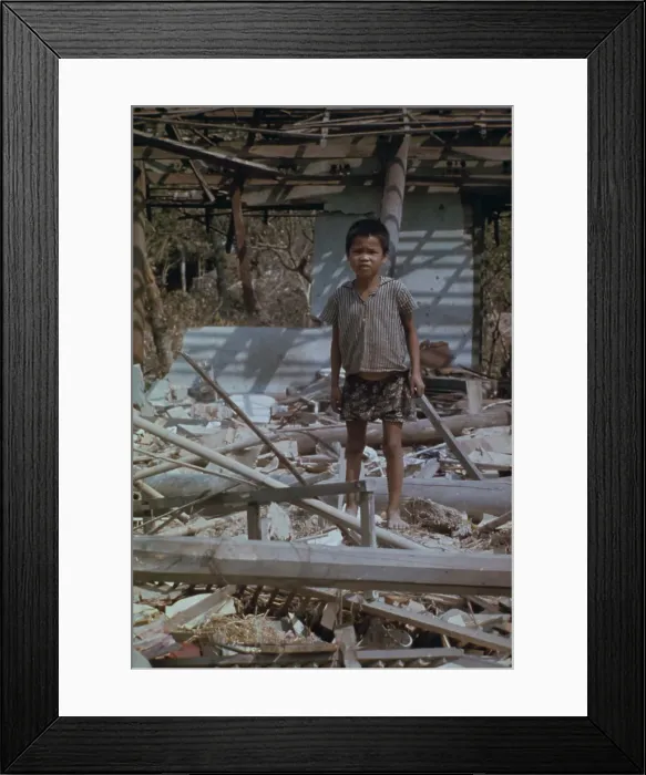 Framed Print : Refugee Child In Cambodia Framed Print : Refugee Child In Cambodia