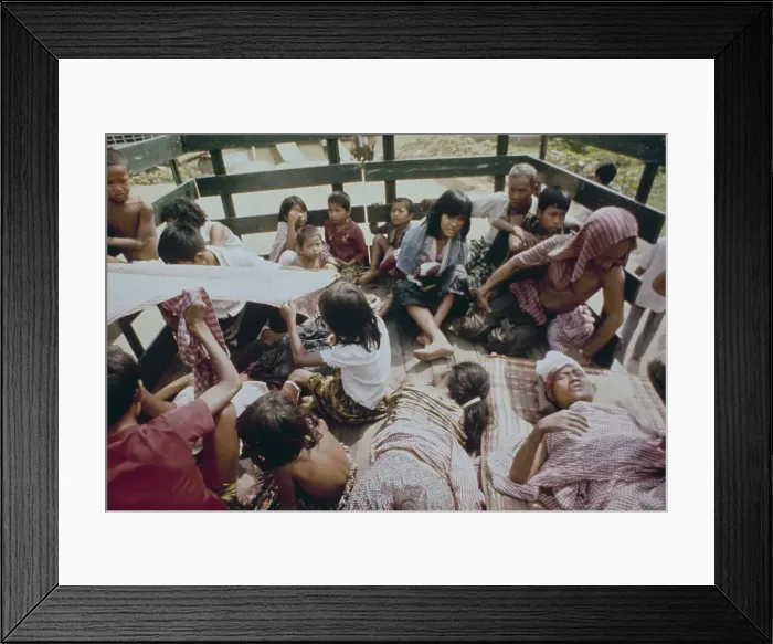 Framed Print : Refugees In Cambodia