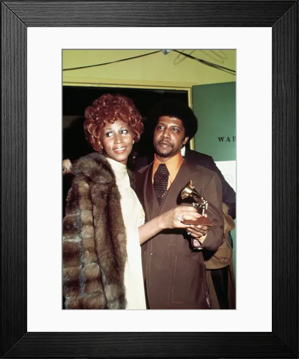 Framed Print : Aretha Franklin Standing with Her Brother Framed Print : Aretha Franklin Standing with Her Brother