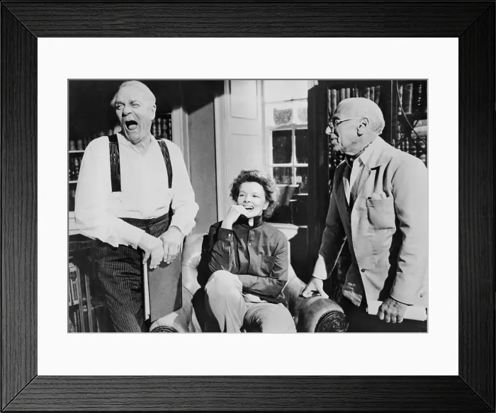 Framed Print : Portrait of Katharine Hepburn and Friends Framed Print : Portrait of Katharine Hepburn and Friends