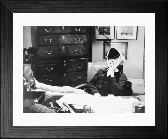 Framed Print : Katharine Hepburn Relaxes Framed Print : Katharine Hepburn Relaxes