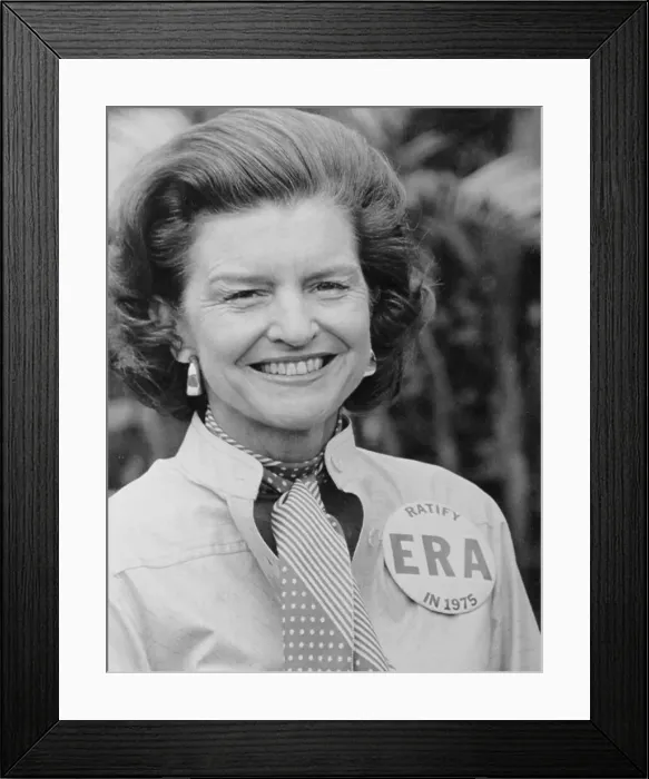 Framed Print : First Lady Betty Ford Wearing ERA Button Framed Print : First Lady Betty Ford Wearing ERA Button