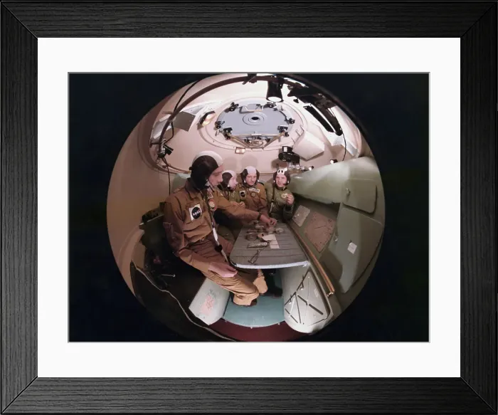 Framed Print : Astronauts and Cosmonauts Having Meal Together Framed Print : Astronauts and Cosmonauts Having Meal Together