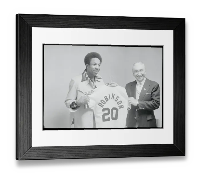 Framed Print : Baseball Player Receiving His Number Framed Print : Baseball Player Receiving His Number