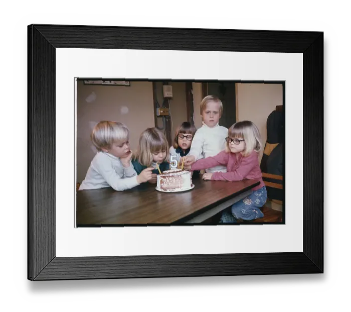 Framed Print : Kienast Quintuplets Celebrating Fifth Birthday Framed Print : Kienast Quintuplets Celebrating Fifth Birthday