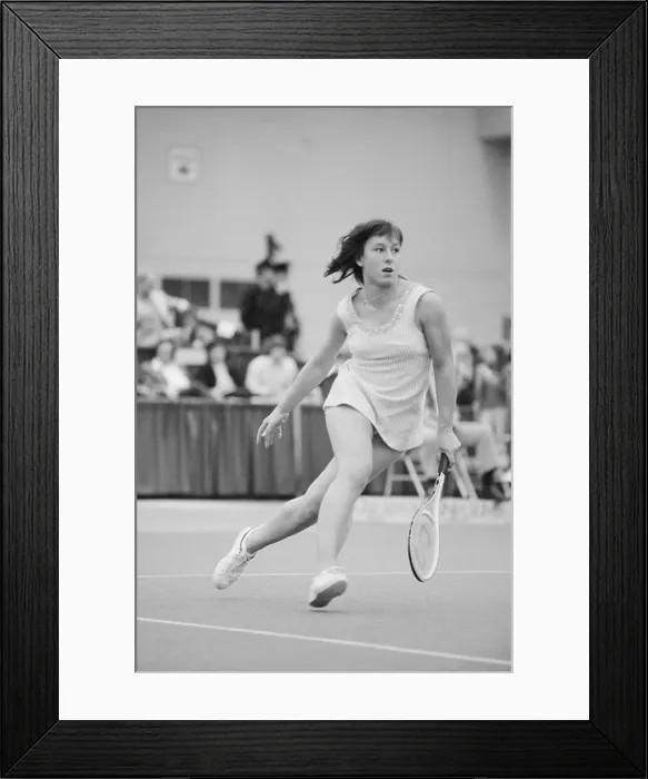 Framed Print : Martina Navratilova During Tournament