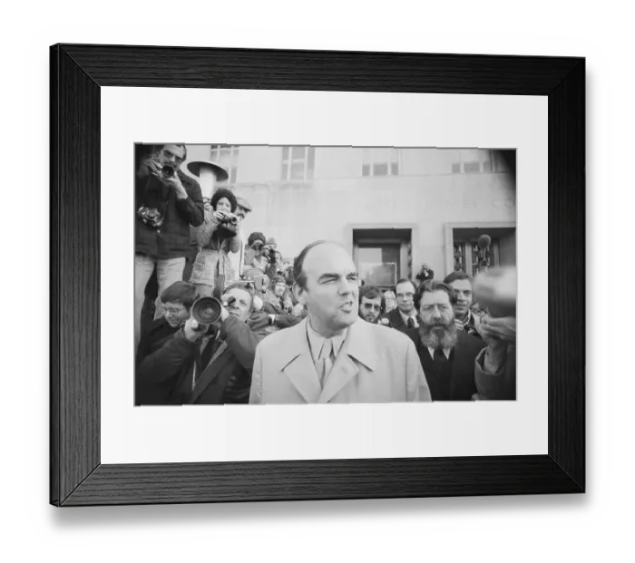 Framed Print : Haldeman And Ehrlichman Leave Court Framed Print : Haldeman And Ehrlichman Leave Court
