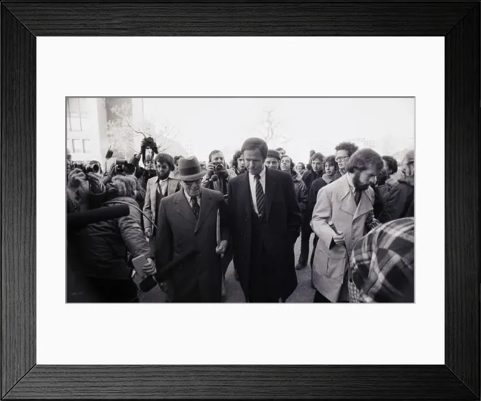 Framed Print : Bob Haldeman Arrives At Court Framed Print : Bob Haldeman Arrives At Court