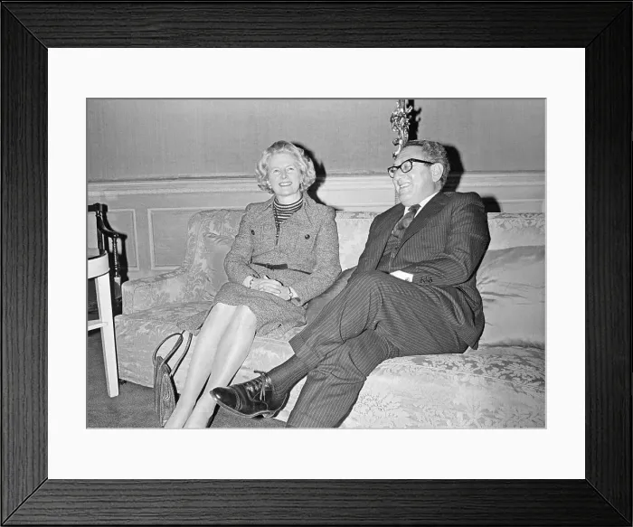 Framed Print : Margaret Thatcher And Henry Kissinger Framed Print : Margaret Thatcher And Henry Kissinger