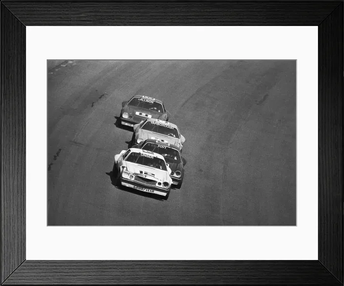 Framed Print : Racing Cars Following One Another Framed Print : Racing Cars Following One Another