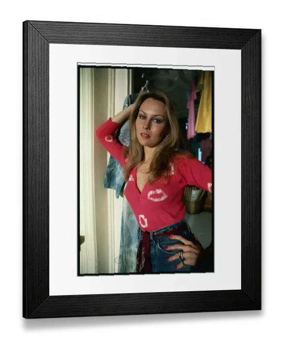 Framed Print : Cornelia Sharpe Modeling Valentines Day Sweatshirt Framed Print : Cornelia Sharpe Modeling Valentines Day Sweatshirt