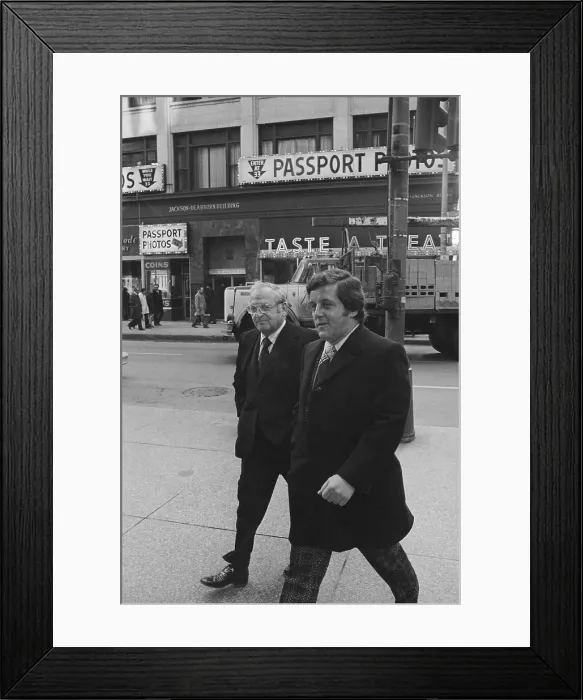 Framed Print : Teamsters On Way To Court Framed Print : Teamsters On Way To Court