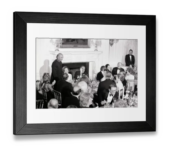 Framed Print : Zulfikar Bhutto Makes President Ford Laugh Framed Print : Zulfikar Bhutto Makes President Ford Laugh