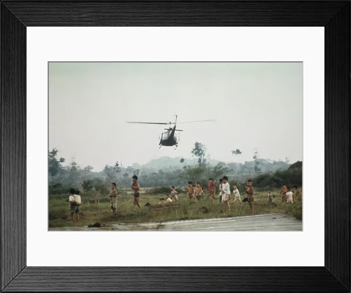 Framed Print : Helicopter in South Vietnam Framed Print : Helicopter in South Vietnam