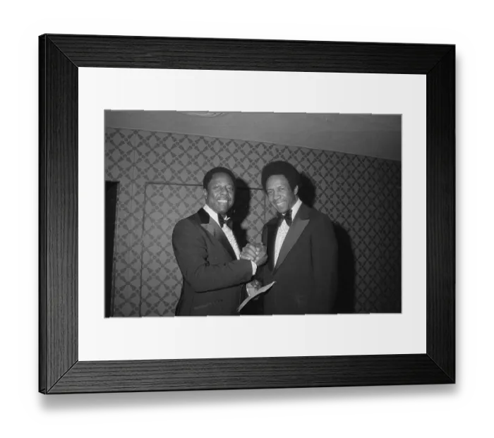 Framed Print : Portrait of Hank Aaron and Frank Robinson Together Framed Print : Portrait of Hank Aaron and Frank Robinson Together