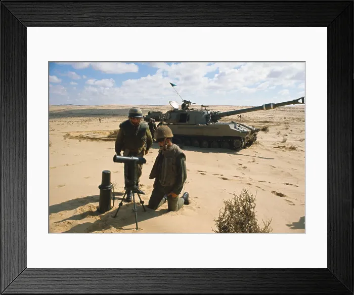 Framed Print : Troops Setting Up Observation Posts Framed Print : Troops Setting Up Observation Posts
