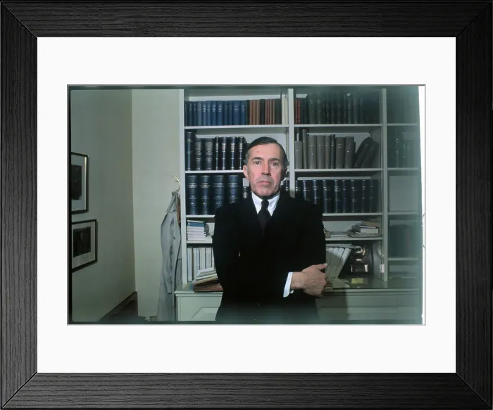 Framed Print : Law Professional Lawrence E. Walsh Posing in Library Framed Print : Law Professional Lawrence E. Walsh Posing in Library